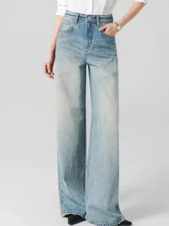 Jeans pour femmes bas larges et élégants