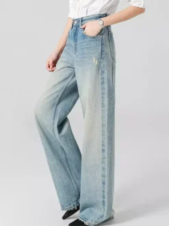 Jeans pour femmes bas larges et élégants