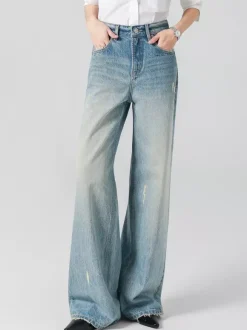 Jeans pour femmes bas larges et élégants