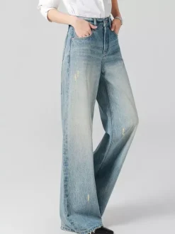 Jeans pour femmes bas larges et élégants