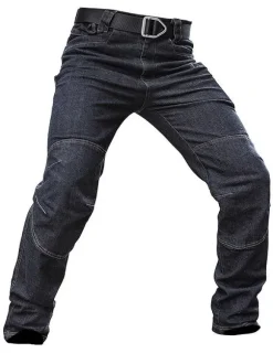 Jeans pour hommes Jeans pour hommes Casual Zipper Straight Deep Blue Deep Blue