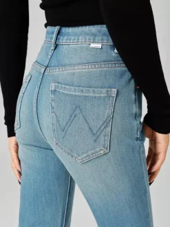 Jeans pour femmes bas élégants à taille haute jeans décontractés au quotidien