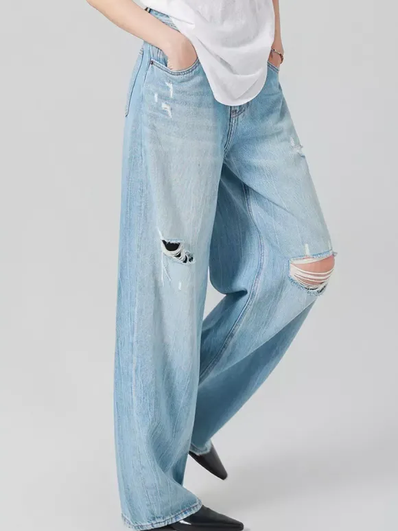 Jeans pour femmes bas sexy et décontractés taille haute
