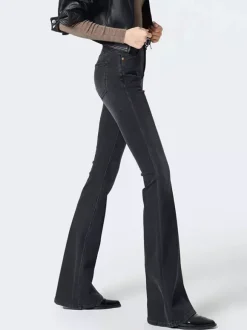 Jeans pour femmes bas évasés jeans modernes et décontractés