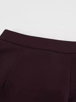 Jupe longue fendue au dos pour femme - Élégante jupe droite taille haute - Tenue de bureau luxueuse et discrète 2026