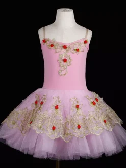 Jupe de ballet pour filles robe de danse longue costume de performance robe de ballerine