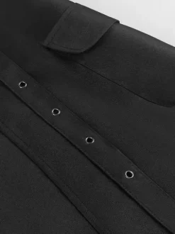 Jupe Homme Vintage Noire Rétro Plissée Asymétrique Gothique Steampunk Costumes