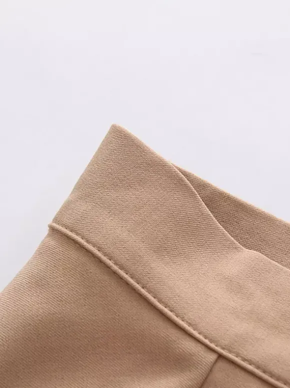 Jupes kaki élégantes vêtements de printemps bas longs pour femmes