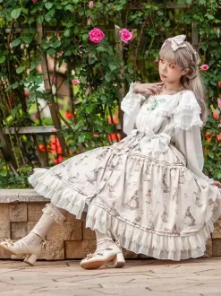 Jupes Lolita Infanta Lolita SK Light Apricot Bows