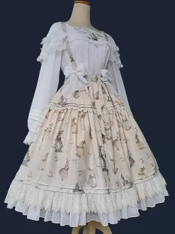 Jupes Lolita Infanta Lolita SK Light Apricot Bows
