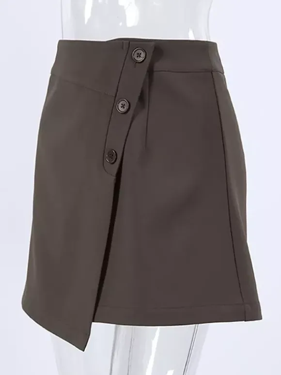 Jupes marron mini d'été pour femmes