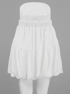 Jupes blanches en mousseline élégantes mini pour femmes