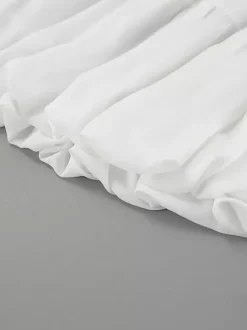 Jupes blanches en mousseline élégantes mini pour femmes