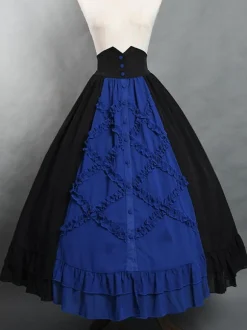 Jupes Lolita Gothique SK Bleu