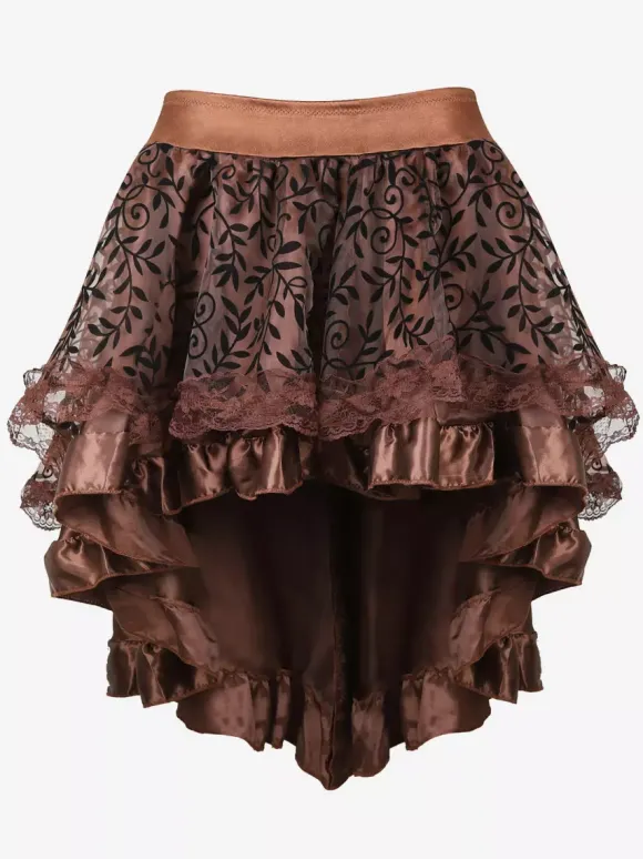 Jupes noires en tulle taille haute sexy coupe asymétrique mini bas pour femmes