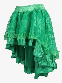 Jupes noires en tulle taille haute sexy coupe asymétrique mini bas pour femmes