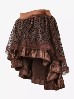 Jupes noires en tulle taille haute sexy coupe asymétrique mini bas pour femmes
