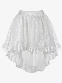 Jupes noires en tulle taille haute sexy coupe asymétrique mini bas pour femmes