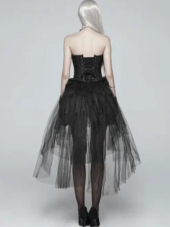 Jupe Steampunk Lolita Jupes Lolita noires à plusieurs niveaux