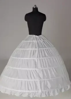 Jupon 2026 jupon de mariage blanc 1 couche en taffetas