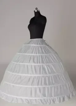 Jupon 2026 jupon de mariage blanc 1 couche en taffetas