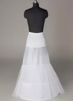 Jupon de mariage blanc 2 couches en lycra