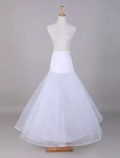 Jupon de mariage blanc 2 couches en tulle