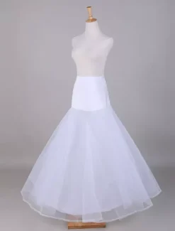 Jupon de mariage blanc 2 couches en tulle