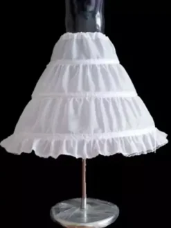 Jupon ivoire enfant robe de mariée Tulle 1 couche 3 cerceau jupon de cérémonie