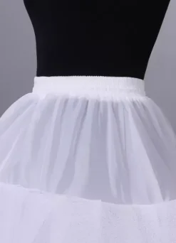 Jupon de mariage blanc huit couches en voile de tulle
