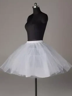 Jupon de mariée courte ivoire en tulle