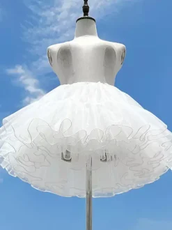 Jupon Lolita Blanche Femme Mignonne Couches