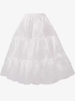 Jupons Lolita en polyester jupe Lolita blanche à plusieurs niveaux