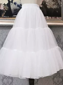 Jupons Lolita en tulle jupe Lolita blanche à plusieurs niveaux