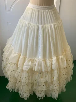Jupons Lolita Noir Dentelle Polyester Étoiles Gothique Lolita Avec Lacet Pour Modifier La Longueur