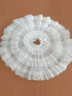 Jupons Sweet Lolita Jupe Lolita blanche en dentelle de polyester