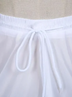 Jupons Lolita Classiques Gothique Sous-Jupe Couches Blanche Femme
