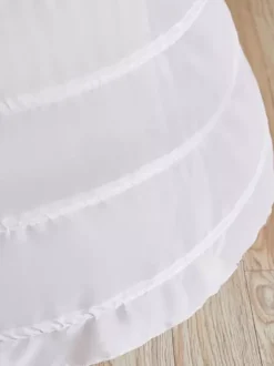 Jupons Lolita Style Rococo Jupe Blanche Couches En Polyester