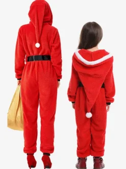 Kigurumi Pyjamas Cadeaux Noël Rouge Costumes Carnaval Déguisements Halloween