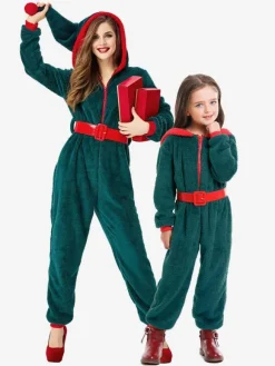 Kigurumi Pyjamas Cadeaux Noël Rouge Costumes Carnaval Déguisements Halloween