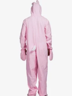 Kigurumi Carnaval Pyjamas Lapin Adulte Rose Costume Carnaval Déguisements Halloween