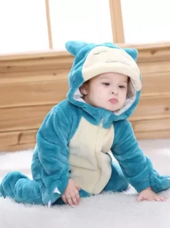 Kigurumi Onesie pyjama enfant dessin animé nourriture combinaison en fibres de Polyester
