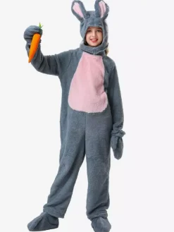 Kigurumi Pyjama Combinaison Animal Halloween Enfant Gants Polyester Combinaison Chapeau