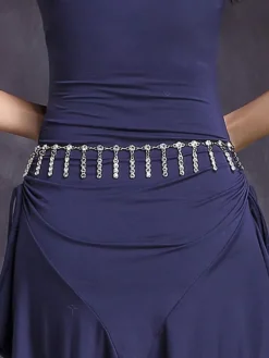 La danse du ventre Costume taille argent chaîne Bollywood danse accessoires Déguisements Halloween
