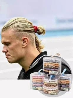 Élastiques à cheveux tressés inspirés de Haaland haute élasticité unisexes pour le sport