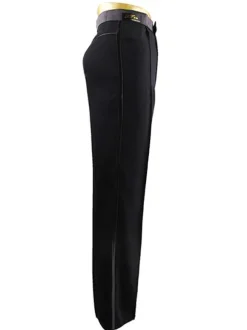 Latin Dance Costume acétate noir danse pantalons pour hommes Déguisements Halloween