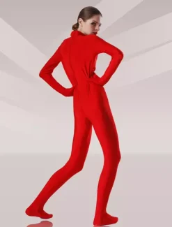 Le Rouge Et Le Noir Dentelle Lycra Zentai Catsuit