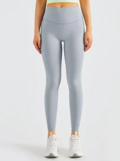 Legging De Yoga Pour Femme Pantalon De Sport En Nylon Taille Haute Cyclisme