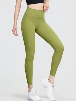 Legging De Yoga Pour Femme Pantalon De Sport En Nylon Taille Haute Cyclisme