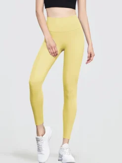 Legging De Yoga Pour Femme Pantalon De Sport En Nylon Taille Haute Cyclisme